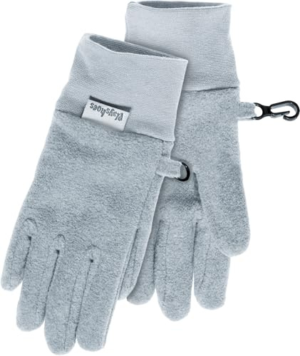 Playshoes Unisex Kinder Finger-handschuh Fleece Finger-Handschuh Fleece, Grau, 5 (ca. 8-12 Jahre)