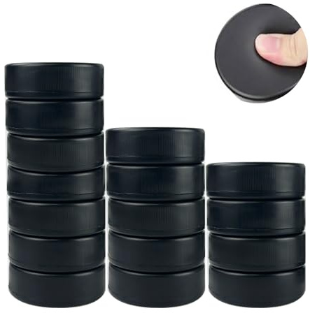Noaya 16-teiliges Eishockey-Puck-Set – 7,6 x 7,6 x 2,5 cm, Hockey-Puck für Teichhockey oder auf der Eisbahn, Hockeyausrüstung für Übung und klassisches Training, Schaumstoffhockey für Anfänger/Berufe
