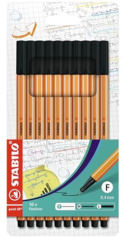 STABILO - Fineliner - point 88-10er Etui - schwarz