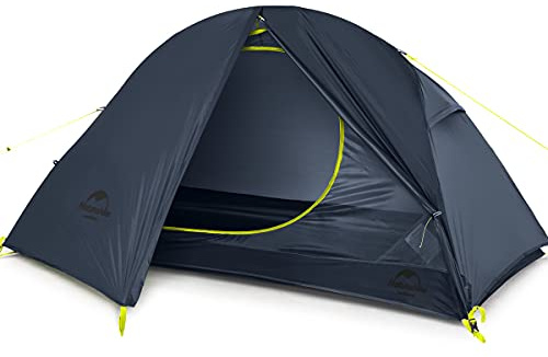 Naturehike Ultraleichtes Zelt Trekkingzelt für 1 Personen Zelt 3-4 Saison für Camping Wandern (Navy)