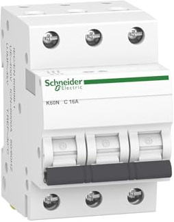 Schneider Electric Leitungsschutzschalter Acti9 K60N C120H, A9K02316 | 3-polig, 16A, C-Charakteristik, 6kA, 1 Stück