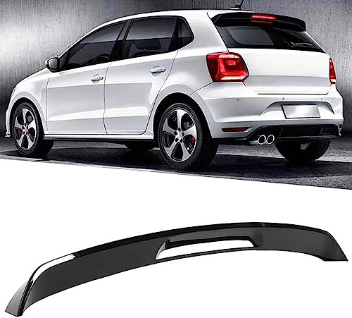 HOCAH Auto Heckscheibe Spoiler für VW Polo Mk5 6r 6c Standard 2009 2010-2017, Kofferraumspoiler Autodach Rear Spoiler Lippe Styling Karosserie-Anbauteile