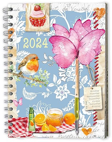 Daphne's Diary Agenda 2023 | Kreativer und interaktiver Terminkalender mit Stickern, Postkarten, To-Do-Listen und vielen Extras | Mit ausklappbaren Monatsübersichten und Platz für die Tagesplanung