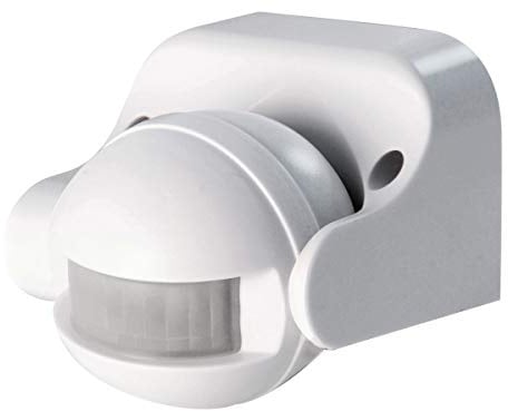 SCS Sentinel - HCN0043 - Bewegungsmelder für Außenbeleuchtung - Erfassungsreichweite 12 m in freiem Feld - Winkel 180° - IP44 - LightSensor Weiß
