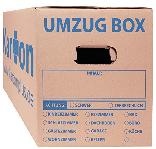 25 Umzugskartons 620 x 300 x 330 mm doppelter Boden Umzugskiste Umzug Karton Ordnerkarton