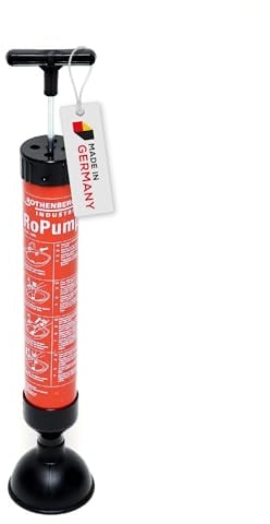 ROTHENBERGER Industrial Saug - Druckreiniger RoPump, Abfluss - Reiniger zum Beseitigen von Rohr - Verstopfungen im Siphon- und Abflussbereich, perfekt für den Hausgebrauch