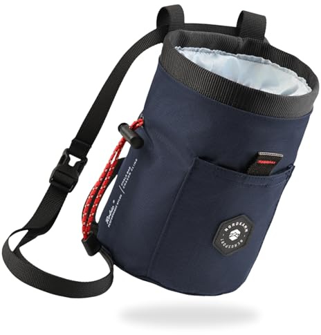 NORDKAMM Chalkbag zum Klettern & Bouldern, Chalk Bag aus Robic Performance Nylon, Magnesia-Beutel