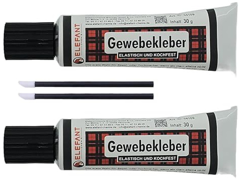 Doppelpack Elefanten Gewebekleber/Textilkleber/Stoffkleber von My-B-Style