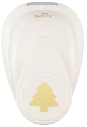 Vaessen Creative 21436-040 Motivstanzer, Small Stanzer Tanne, Ausstanzung 1,5 cm Weit, Metall, lila, 6.5 x 4.5 x 4.4 cm