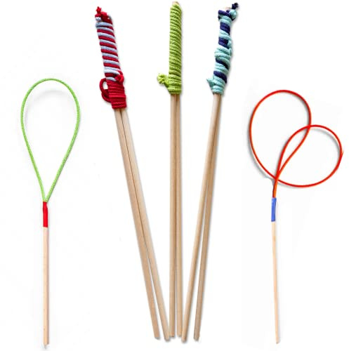 Bubble Brothers Riesenseifenblasen Set 5 Seifenblasen-Stäbe aus Holz 50cm für Seifenblasen Set für Kindergeburtstag 5 Stück 5 Stile Seifenblasen groß Eco Stöcke ohne Plastik (5-teiliges Set)