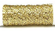 Bouillon- Effektdraht, Ø: 0,3mm , Länge: 35m, Farbe: Gold / Gold