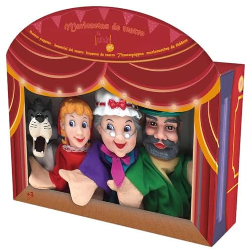 TACHAN CPA Toy Group 749T00538 Handpuppen-Set, 4 Kindermärchenfiguren, Maße der Puppe, 30 cm