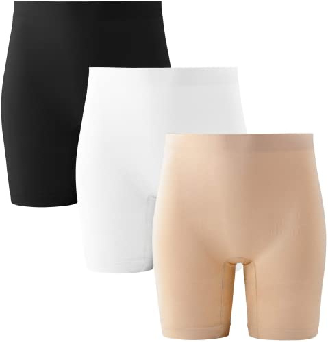 INNERSY Radlerhose Damen Kurz Hose Unter Kleid Rock Anti Scheuern 3er Pack | Chub Rub Shorts, Hosen Unterrock, Sport Kurze Leggings Unterkleid, Oberschenkel Reiben Schutz, Radlershorts Slipshort Sommer