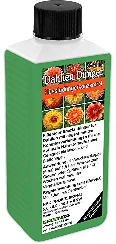 GREEN24 Dahlien-Dünger Dahlia Flüssigdünger HIGHTECH