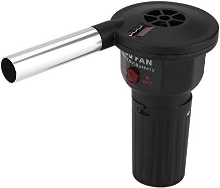 Fdit Grillgebläse, tragbarer Grillventilator, zuverlässiger Grillventilator, leichte Batterie zum Grillen für Picknick