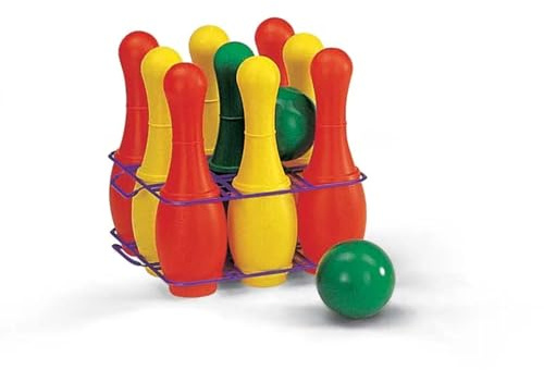 Rolly Toys Kegelspiel (9 teiliges Kegelspiel mit 2 Kugeln, Bowling Spiel, Outdoor-Spiel) 26 155 0 Mehrfarbig