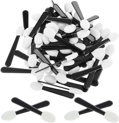 Giantree 50 Stück Lidschatten-Applikatoren Schwamm Pinsel Wiederverwendbare Kleine Pinsel Make-up-Werkzeuge