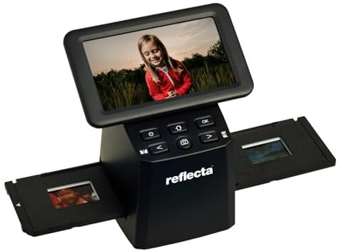 Reflecta x33-Scan - Hochwertiger Diascanner und Negativscanner mit 15,3 MP CMOS-Sensor, 5 IPS-Display, automatische und manuelle Farbkorrektur, scannt 35mm Filme und Dias ohne PC