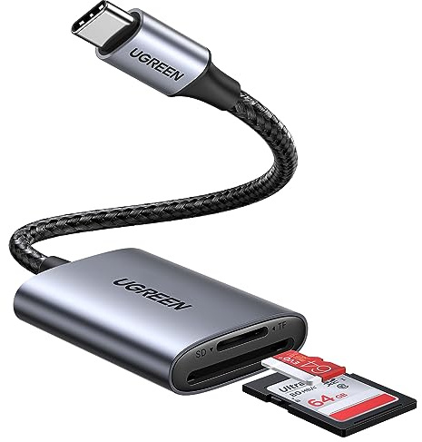 UGREEN USB C 170MB/S Kartenleser SD Micro SD Card Reader Kartenlesegerät USB C Card Reader kompatibel mit iPhone 17 Serien, Galaxy S25 Serie, iPad Pro/iPad Air, MacBook Pro/MacBook Air usw (SD 3.0)
