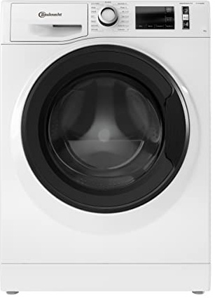 Bauknecht W Active 9A Waschmaschine Frontlader / 9kg / EEK A/Active Care - kraftvolle Fleckentfernung/Dampf Programme/Steam Hygiene Option/Wolle-Programm/Stopp&Add Funktion, Weiß