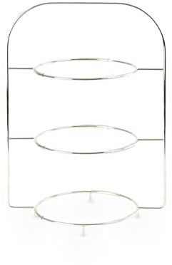 Villeroy & Boch Premium - Etagere Anmut 3-Stöckig, Gestell für Teller, Kombinierbar mit Speisetellern, für Buffet, Brunch, Obst oder Süßigkeiten, Anrichten, Frühstücksetagere 3 Etagen, Edelstahl