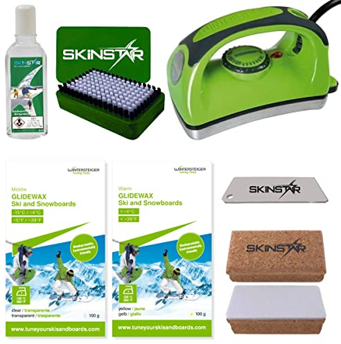 Wintersteiger Skiwax Set Skiwachs Starter Set mit Belagsreiniger 7- teilig