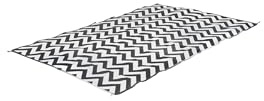 Bo-Camp - Chill-Matte - Wave - Large - Schwarz/Weiß