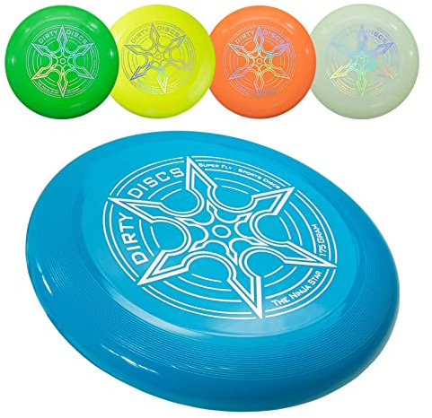 Indy - Dirty DISC (175 g) Frisbee, Professionelle Wurfscheibe für Erwachsene, Kinder, Sport, Spiele und Spaß im Freien!