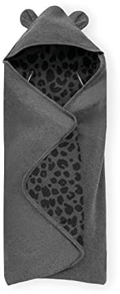 hauck Baby Einschlagdecke Snuggle N Dream für 3-Punkt-Gurt & 5-Punkt-Gurt, Baumwolle, Universal für Babyschale, Kindersitz, Reboarder, Kinderwagen, Buggy, Babywippe, Waschbar (Leo Grey)
