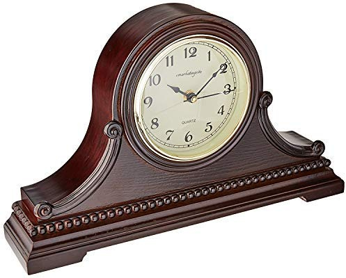 vmarketingsite Kaminuhren Holz Kaminuhr mit Westminster Glockenspiel Diese Massivholz dekorative Glockenuhr ist batteriebetrieben Leise Regal Tischuhr Westminster Glocken zu der Stunde