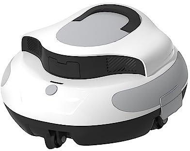 hzexun Poolroboter,Kabelloser Poolsauger Selbsteinparkfunktion, 5000mAh 100 Minuten Reinigungszeit, Poolreiniger für Eingelassene Pools bis zu 90㎡