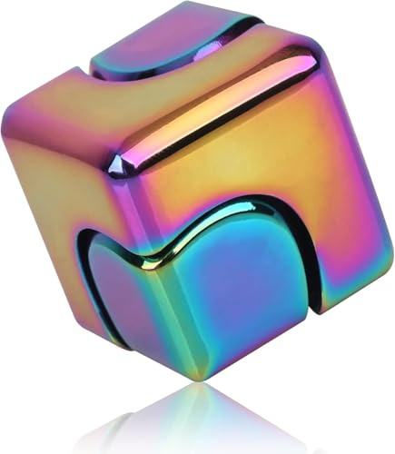 FENGCHUANG Infinity Fidget Cube 2-in-1-Fidget-Spinner-Spielzeug aus Metall für Kinder und Erwachsene Stressabbau Toys Spirale Fidget Würfel Cooles Mini Gadget Spielzeug zum Stressabbau