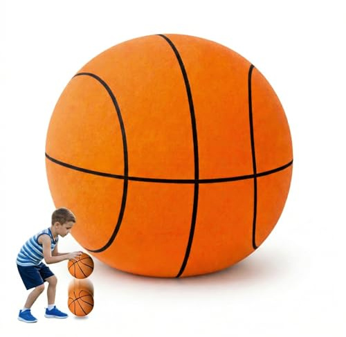 AirSlam® Schaumstoff-Basketball 24 cm | Indoor-Spielzeug für Kinder | Geräuschlos | Lautloser Basketball | Waschbares, langlebiges und Robustes Spielzeug | OriginalCorner®