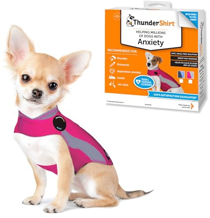 Thundershirt Polo - Beruhigungsweste für Hunde | Hautfreundliches Hunde-Angst-Shirt, hilft Stress durch Donner, Feuerwerk und Reisen zu reduzieren