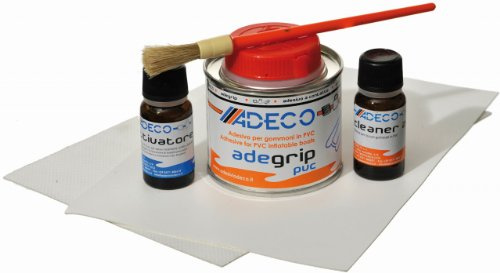 Adeco Schlauchboot Reparaturset Profi PVC GRAU