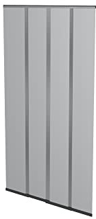 Windhager Fliegengitter Balkontür 100 x 220 cm Anthrazit, Insektenschutz Türvorhang ohne Bohren, Polyester Fliegenvorhang individuell kürzbar, Moskitonetz für Terrassen, Balkone und Türen, 04345