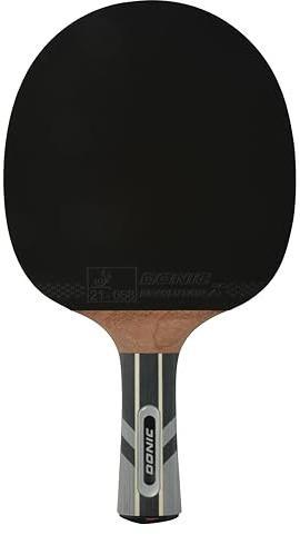 Donic Schildkröt Tischtennisschläger Waldner 5000 ABP-Griff, 2,3 mm Schwamm Carbonholz, Liga-ITTF Belag, 751805