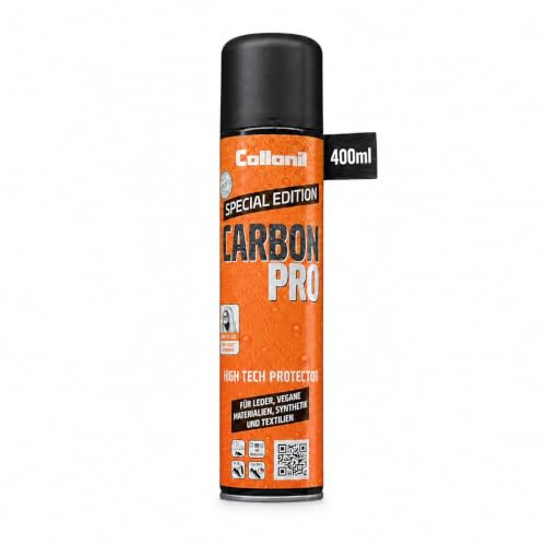 Collonil Carbon Pro Imprägnierspray 400 ml – Fluorfrei - Hochleistungs-Nässeschutz für Leder, Textil & Membranen wie Gore-Tex® – Atmungsaktiv & wasserabweisend – Made in Germany