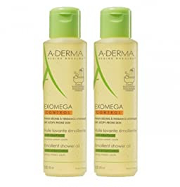A-Derma A-DERMA Exomega Control Erweichendes Reinigungsöl gegen Kratzen, 2 x 500 ml