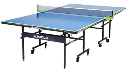 JOOLA Tischtennisplatte Outdoor Rally - Profi Tischtennistisch 6 MM Aluminium-Verbundoberfläche Wetterfest - Klappbares Untergestell - Schneller Aufbau