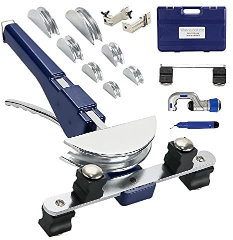 Rohrbieger Rohrbiegemaschine Handrohrbieger Satz 6-22mm Rohrbiegegerät bis 90° + Rohrschneider