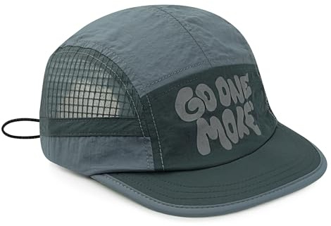 Clakllie Schnelltrocknend Short Brim Basecap Atmungsaktiv Mesh Baseball Cap Verstellbar Sonnenschutz Leichte Flat Brim Snapback Kappe Outdoor Running Kappe