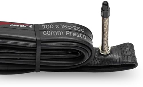 Fincci Fahrradschlauch 28 Zoll- Rennrad Schlauch 700x 18c 23c 25c, Schlauch 23-622 mit Französisches Ventil 60 mm Sclaverandventil für Ebike, Rennrad Tourenrad, Race Fahrrad, Fahrradzubehör