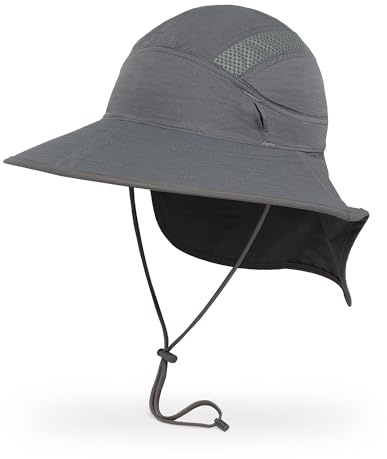 Sunday Afternoons Damen Sonnenhut Ultra Adventure Hat | Umgekehrte geteilte Krempe, Sonnenbrillenverschluss, Umhängeband, seitliche Mesh-Einsätze, feuchtigkeitsableitendes