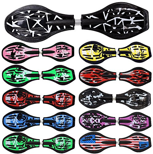Waveboard Original Funtomia mit ABEC9 Kugellager inkl. Tasche - Bis 120kg - (Verschiedene Farbdesigns)