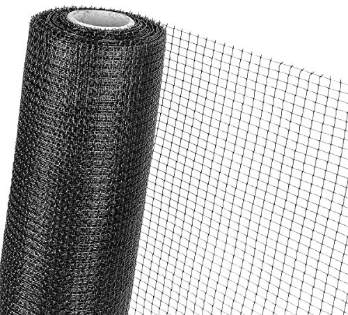 ecosoul Maulwurfnetz 2m x 2m - Schutz vor Maulwürfen im Garten - Polypropylen (PP) - Schwarz/Braun