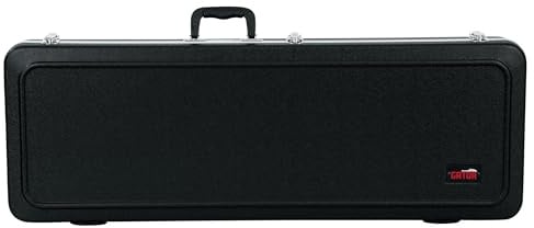 Gator Cases Deluxe ABS Hartschalenkoffer für E-Gitarre – universell passend für die meisten Gitarrenformen – Robuste Außenschale, EPS-Schaum, Plüsch-Innenfutter, abschließbar, Schwarz (GC-Electric-A)