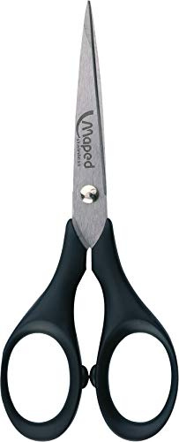 Maped M681700 - Schere Precise, 13 cm mit Klingenschutz, schwarz