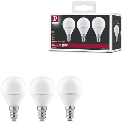 Paulmann 28427 LED Lampe Tropfen 3x4W E14 230V Warmweiß Leuchtmittel