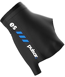 Pulsar eS Gaming-Armstulpe für E-Sports, Gaming, Kompressionsmanschette, Fingerhandschuh, Größe L, Schwarz